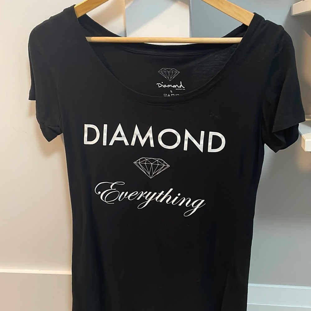 Diamond supply black tee